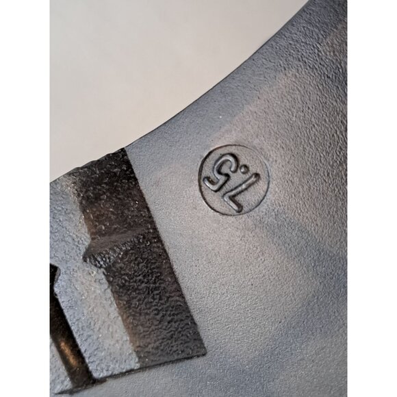 Gothic Platform Combat Patent Lace-Up Platform Boots Black Womens 7.5 Chunky - Picture 7 of 10